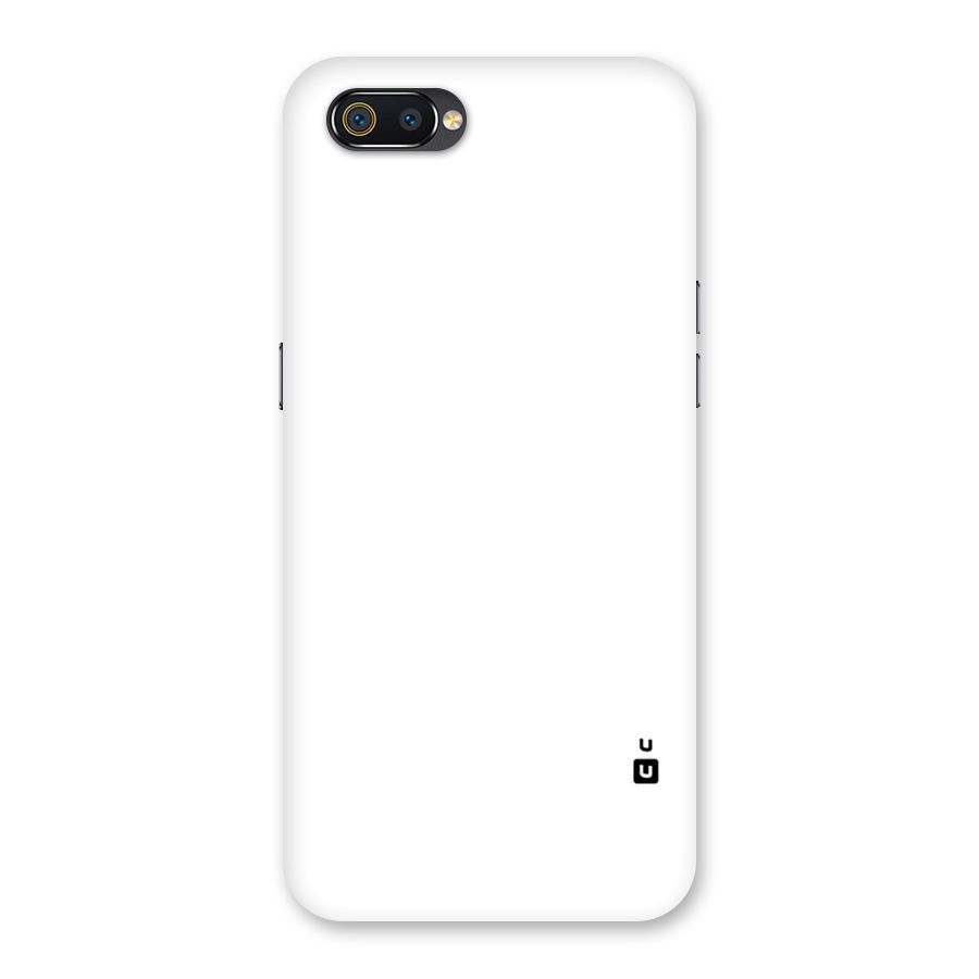 Plain White Back Case for Realme C2