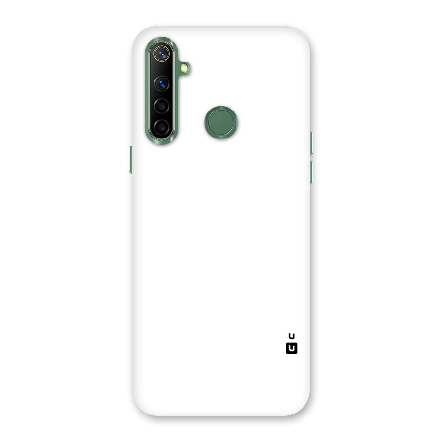 Plain White Back Case for Realme Narzo 10
