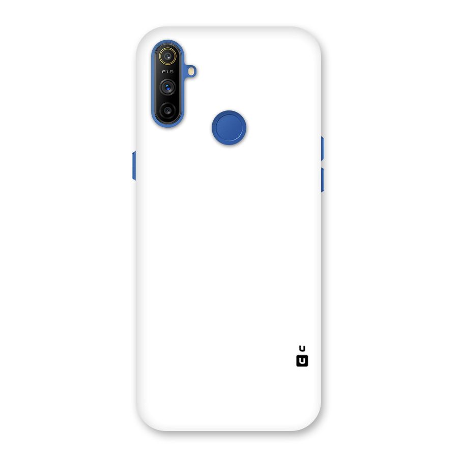 Plain White Back Case for Realme Narzo 10A