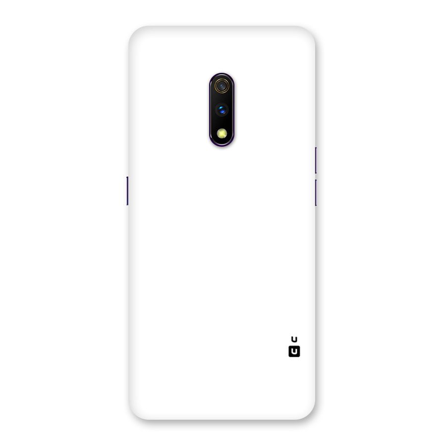 Plain White Back Case for Realme X