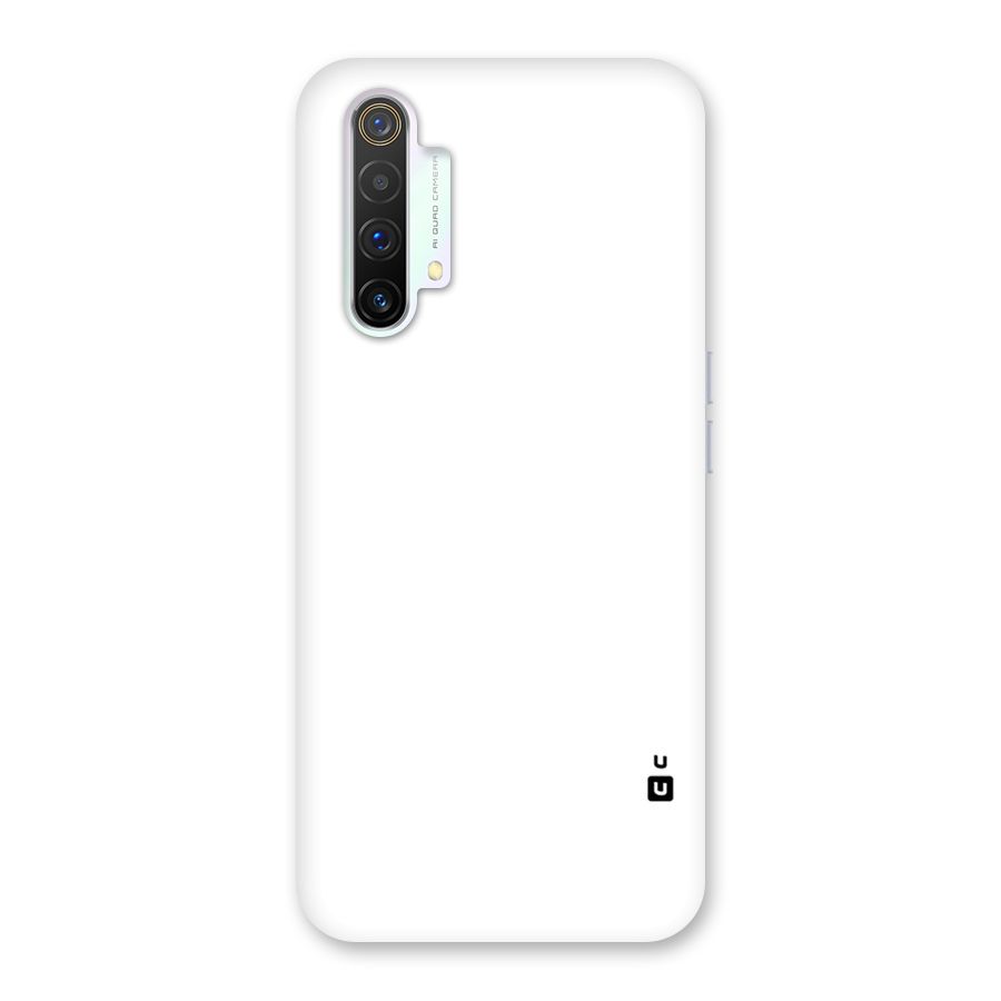Plain White Back Case for Realme X3