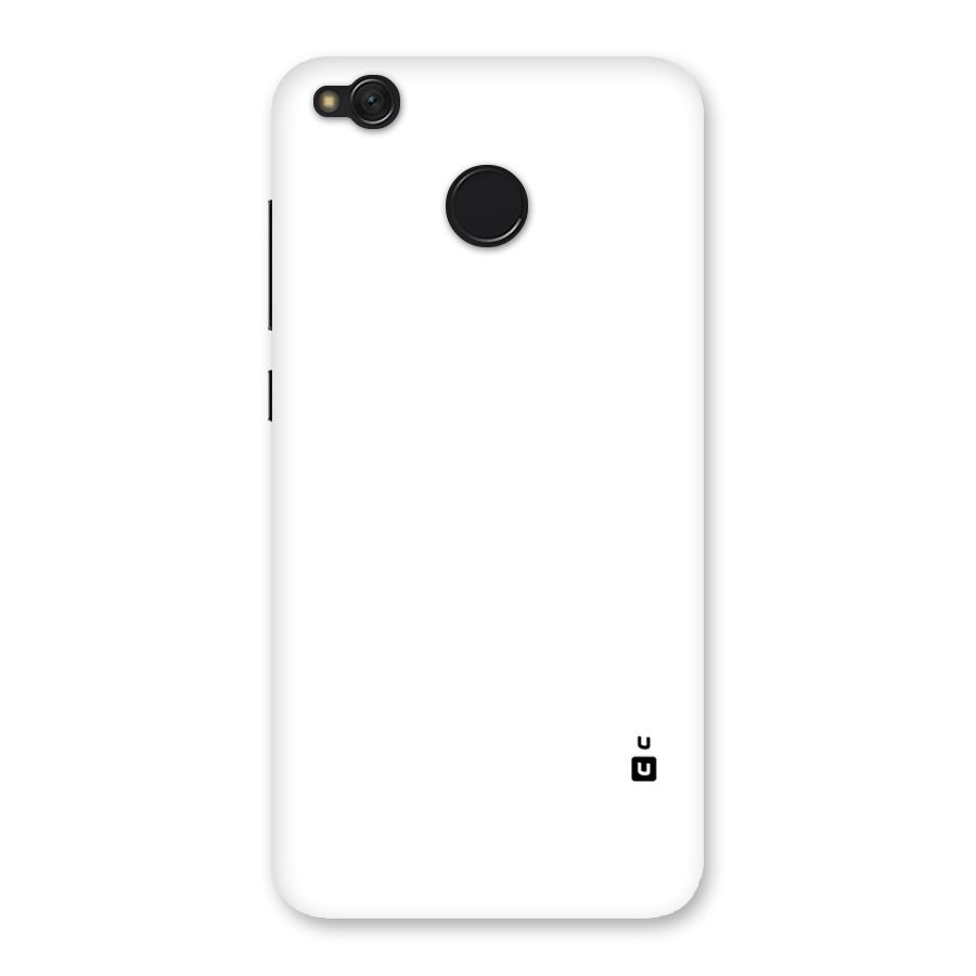 Plain White Back Case for Redmi 4