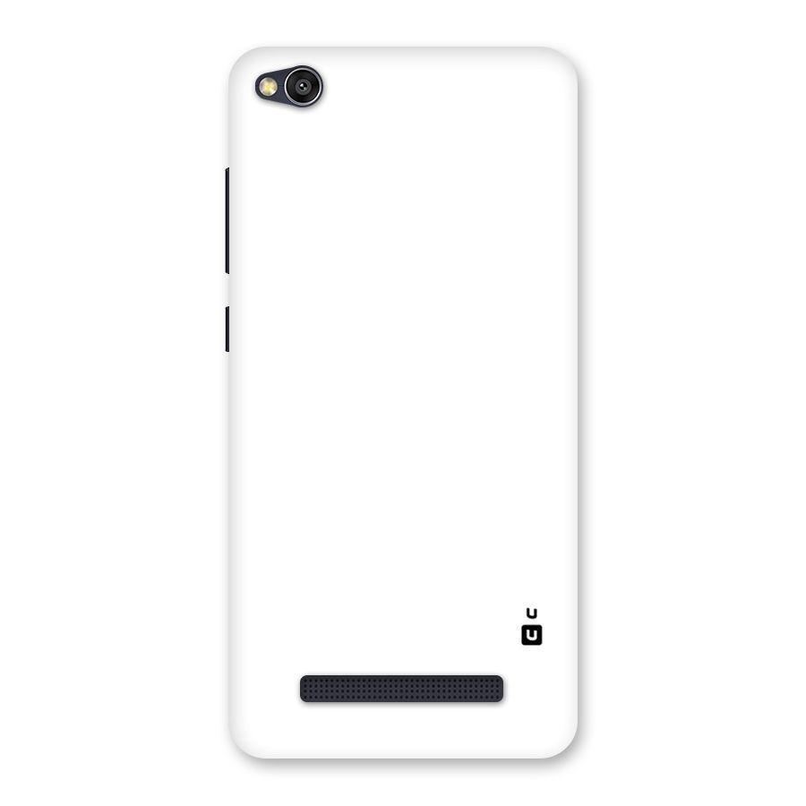 Plain White Back Case for Redmi 4A