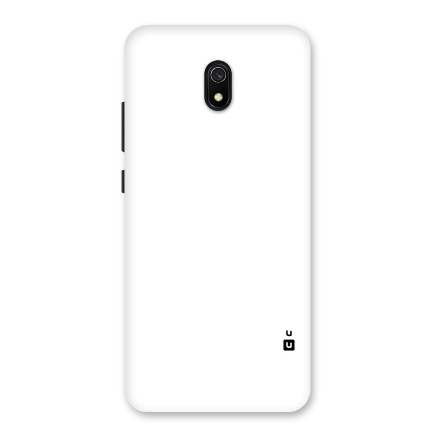 Plain White Back Case for Redmi 8A