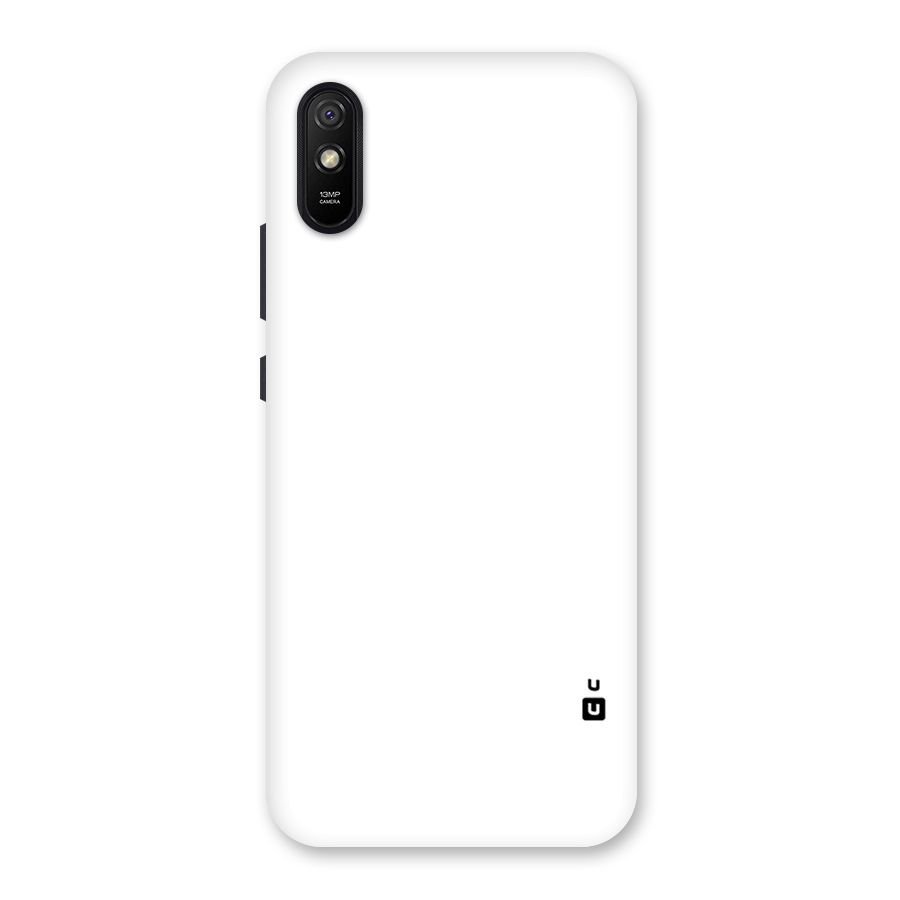 Plain White Back Case for Redmi 9A