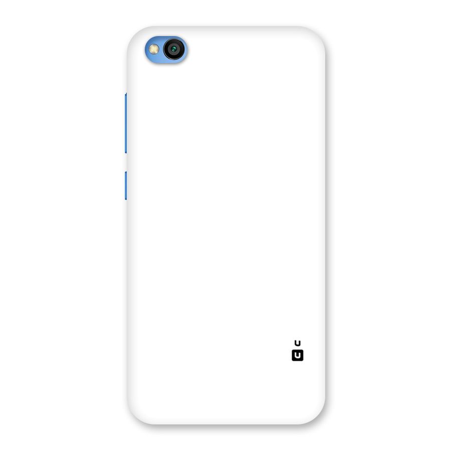 Plain White Back Case for Redmi Go