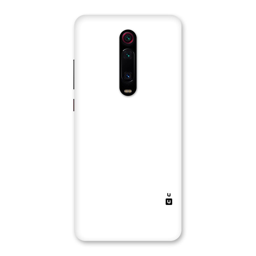 Plain White Back Case for Redmi K20 Pro