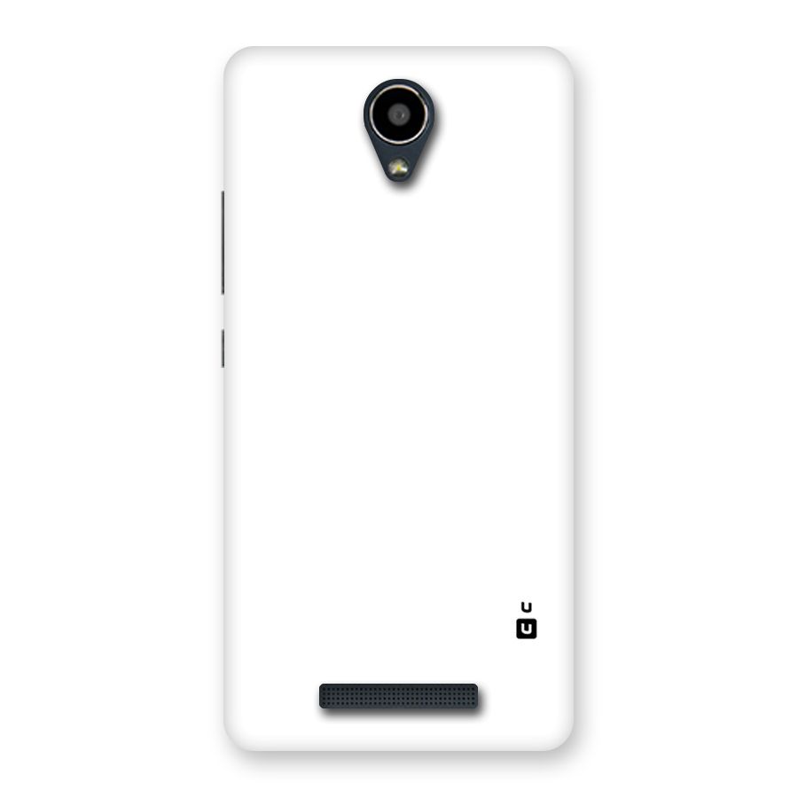 Plain White Back Case for Redmi Note 2