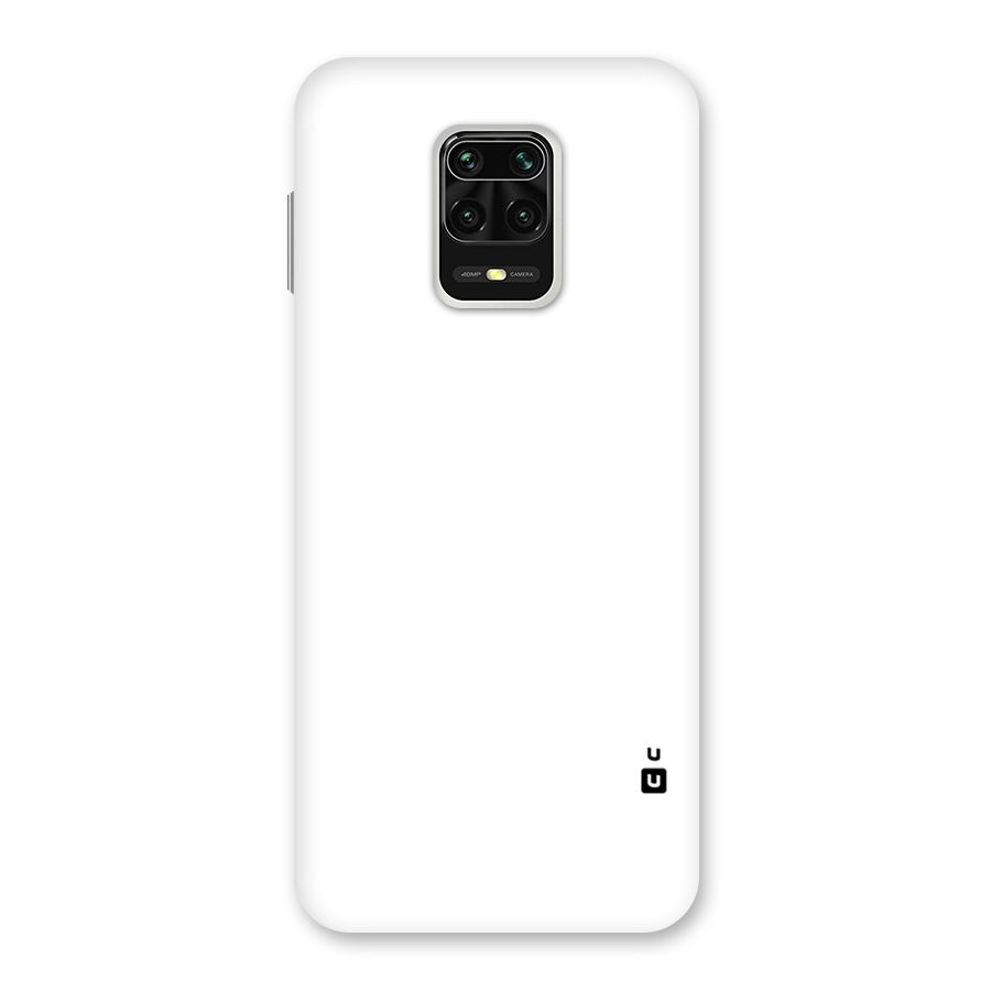 Plain White Back Case for Redmi Note 9 Pro Max