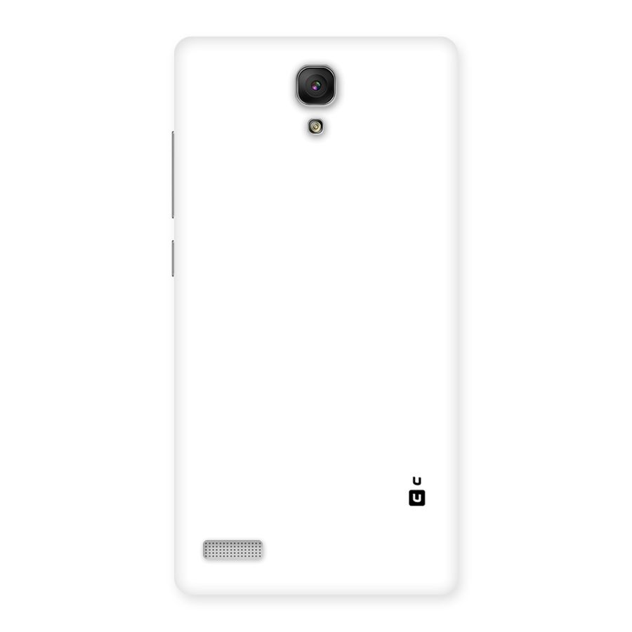Plain White Back Case for Redmi Note Prime