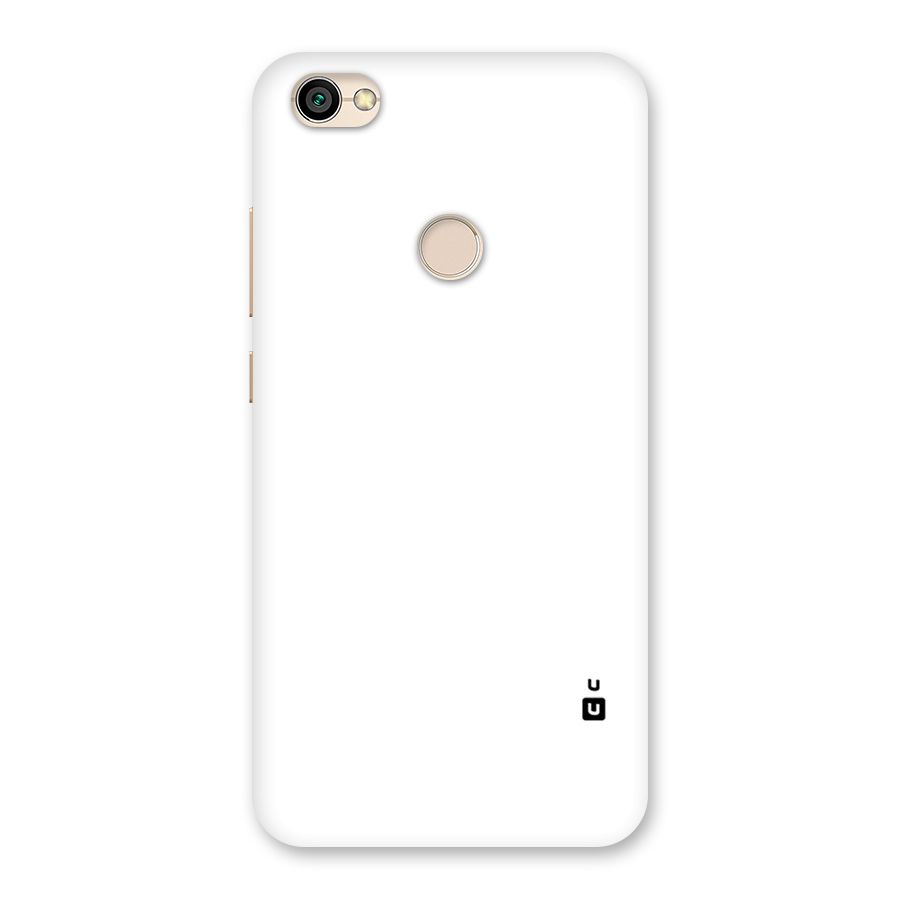 Plain White Back Case for Redmi Y1 2017