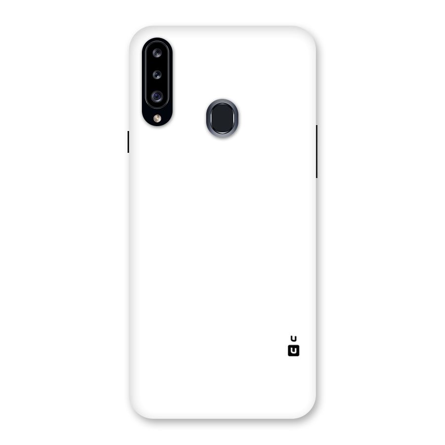 Plain White Back Case for Samsung Galaxy A20s