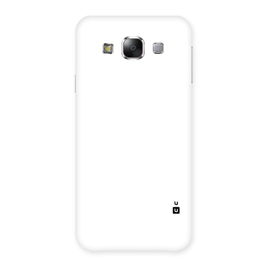 Plain White Back Case for Samsung Galaxy E5