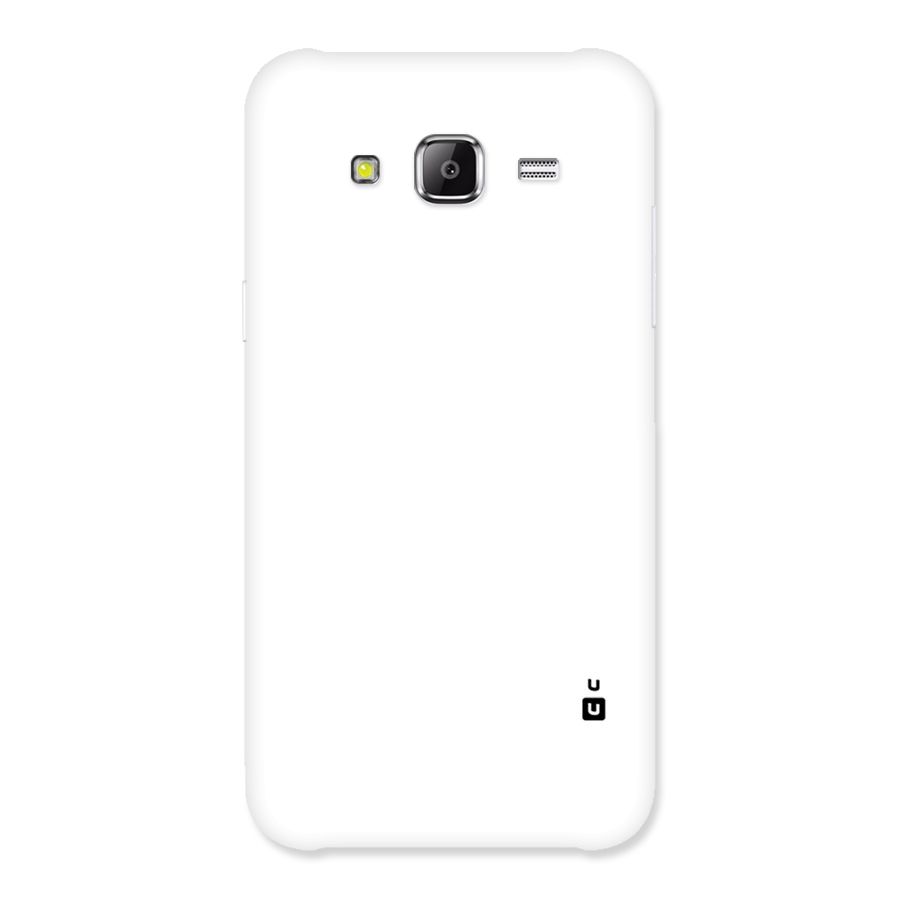 Plain White Back Case for Samsung Galaxy J2 Prime