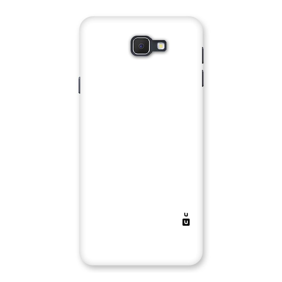 Plain White Back Case for Samsung Galaxy J7 Prime