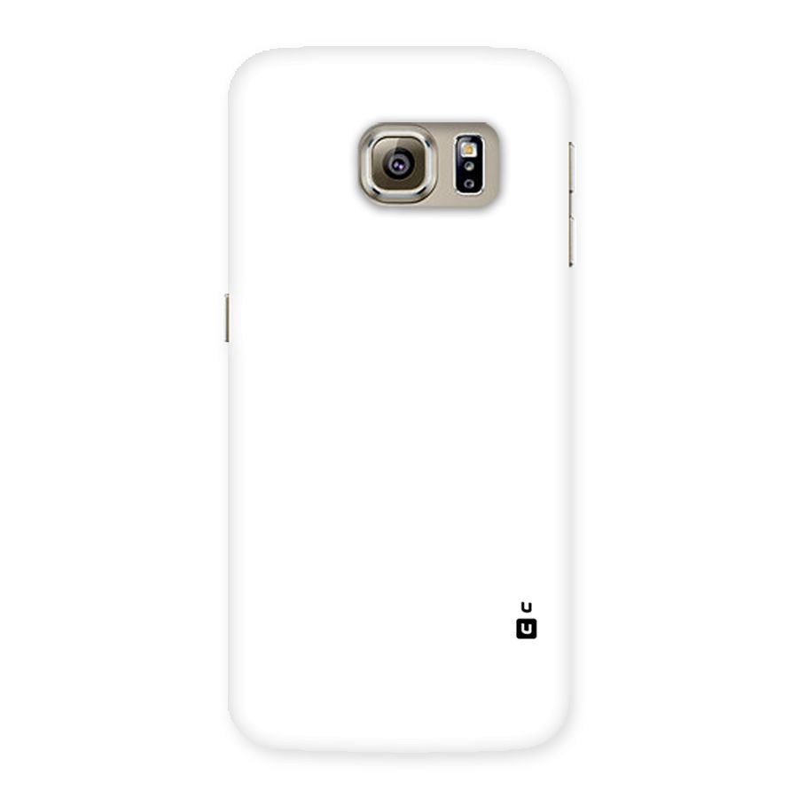 Plain White Back Case for Samsung Galaxy S6 Edge