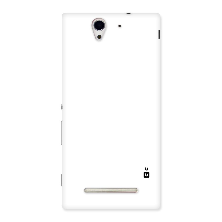 Plain White Back Case for Sony Xperia C3