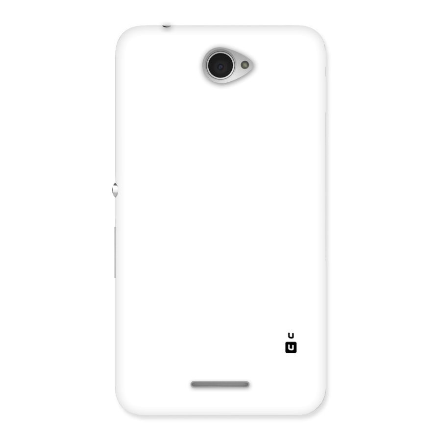 Plain White Back Case for Sony Xperia E4
