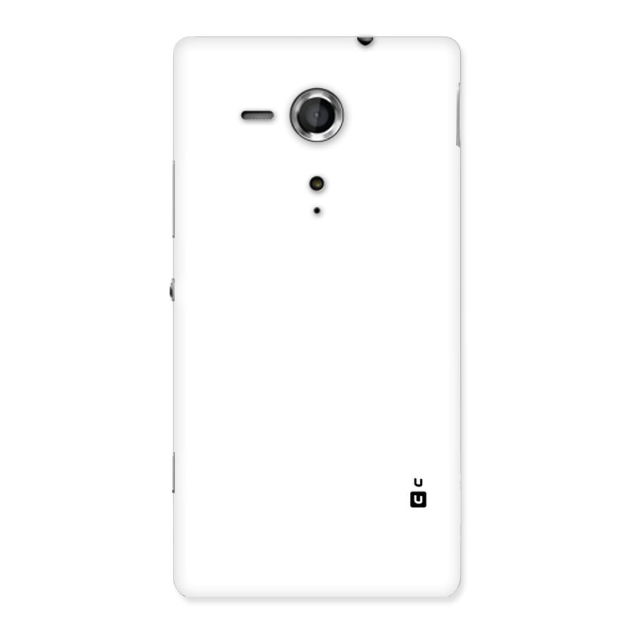 Plain White Back Case for Sony Xperia SP