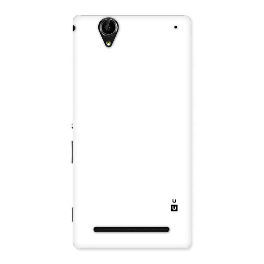 Plain White Back Case for Sony Xperia T2