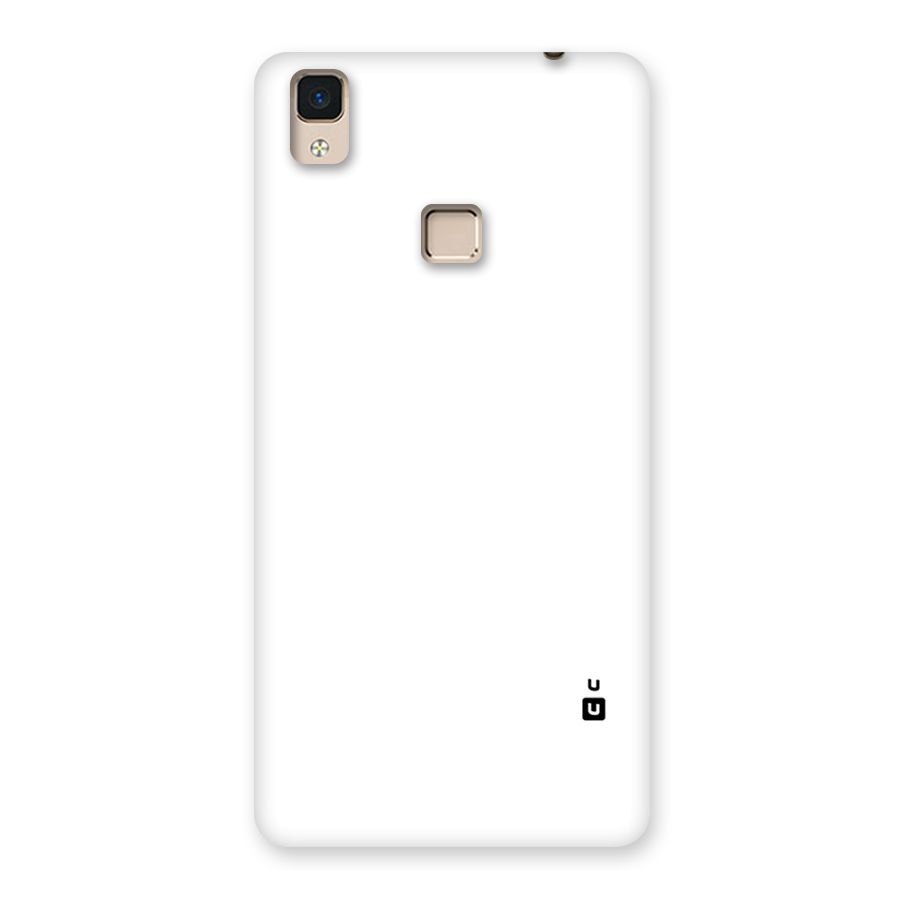 Plain White Back Case for V3 Max