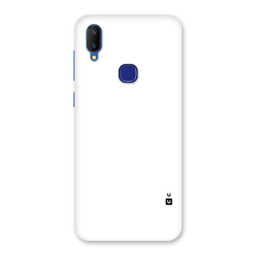 Plain White Back Case for Vivo V11