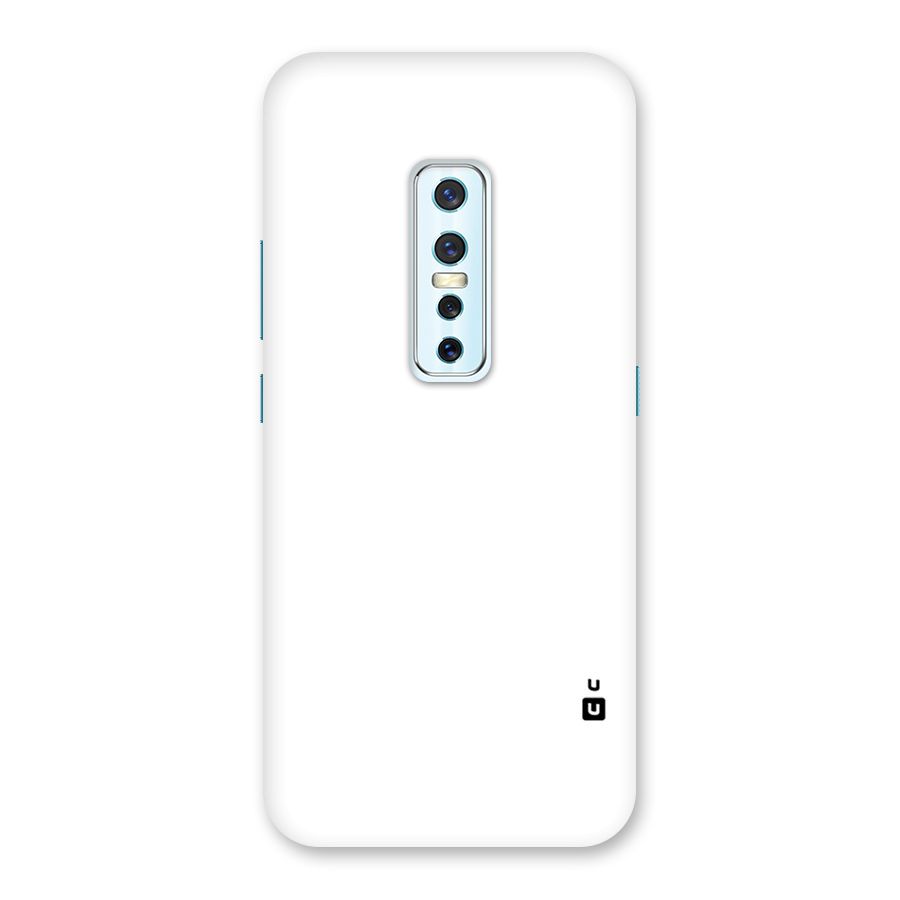 Plain White Back Case for Vivo V17 Pro