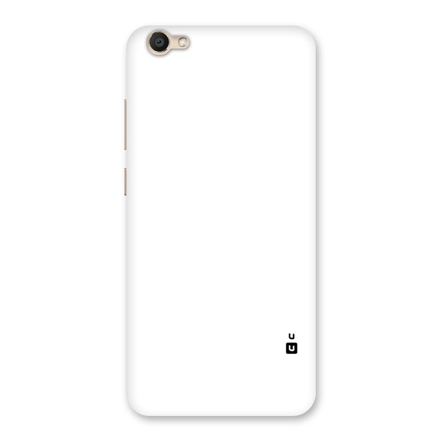 Plain White Back Case for Vivo V5