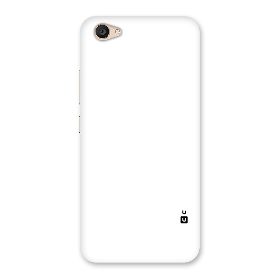 Plain White Back Case for Vivo V5 Plus