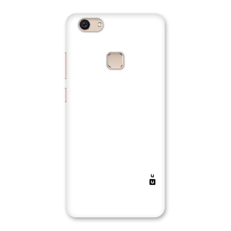 Plain White Back Case for Vivo V7