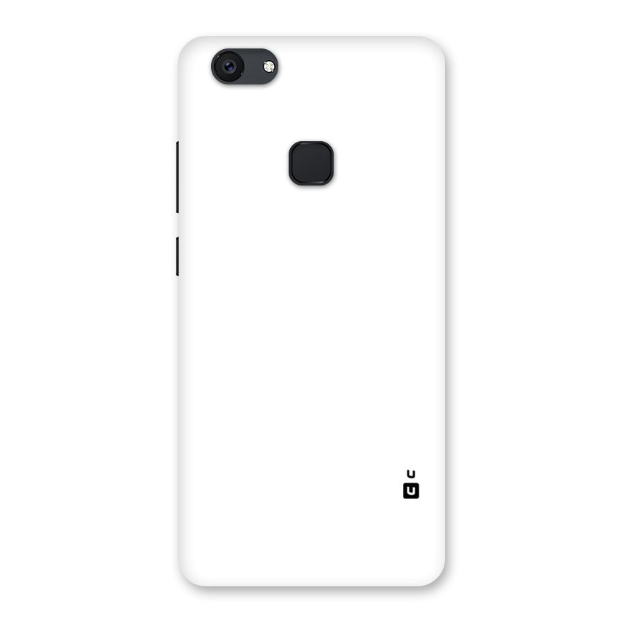 Plain White Back Case for Vivo V7 Plus