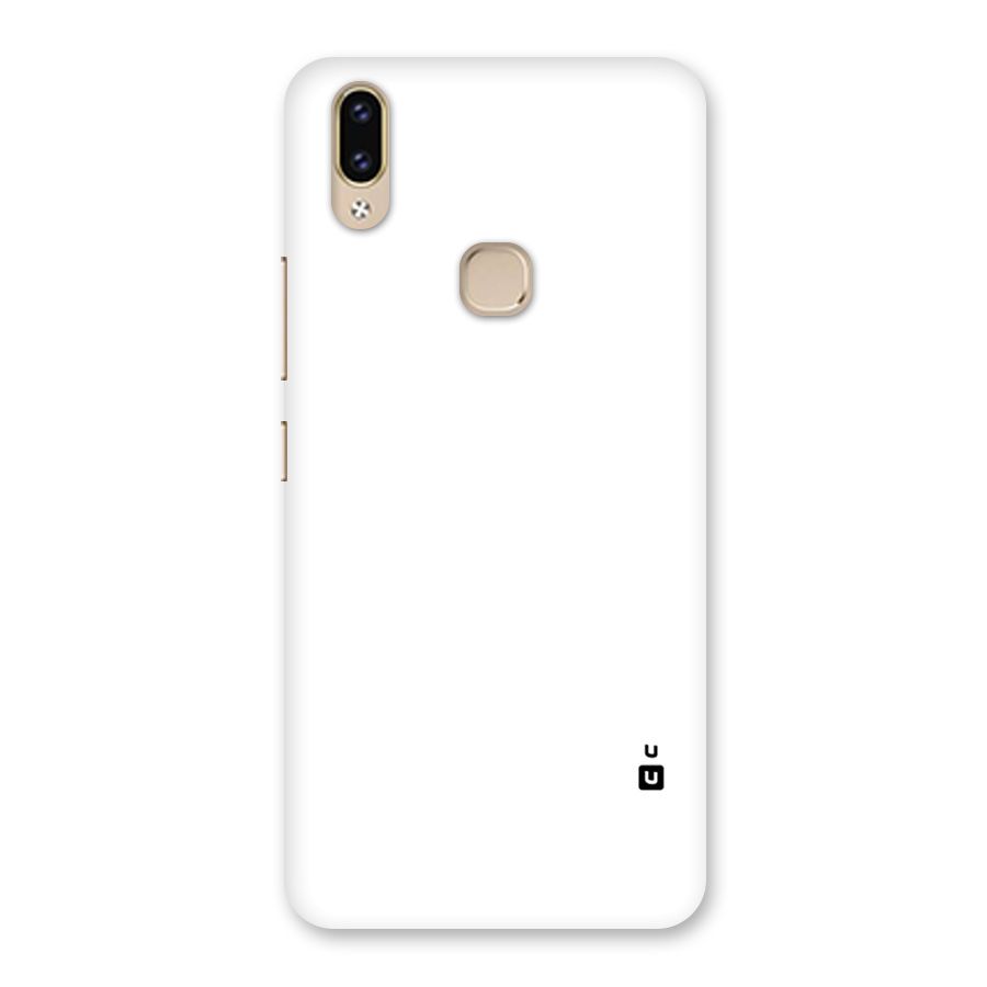 Plain White Back Case for Vivo V9 Youth