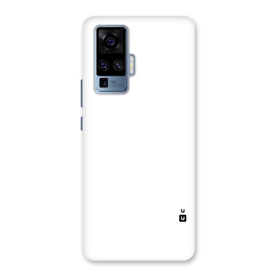Plain White Back Case for Vivo X50 Pro