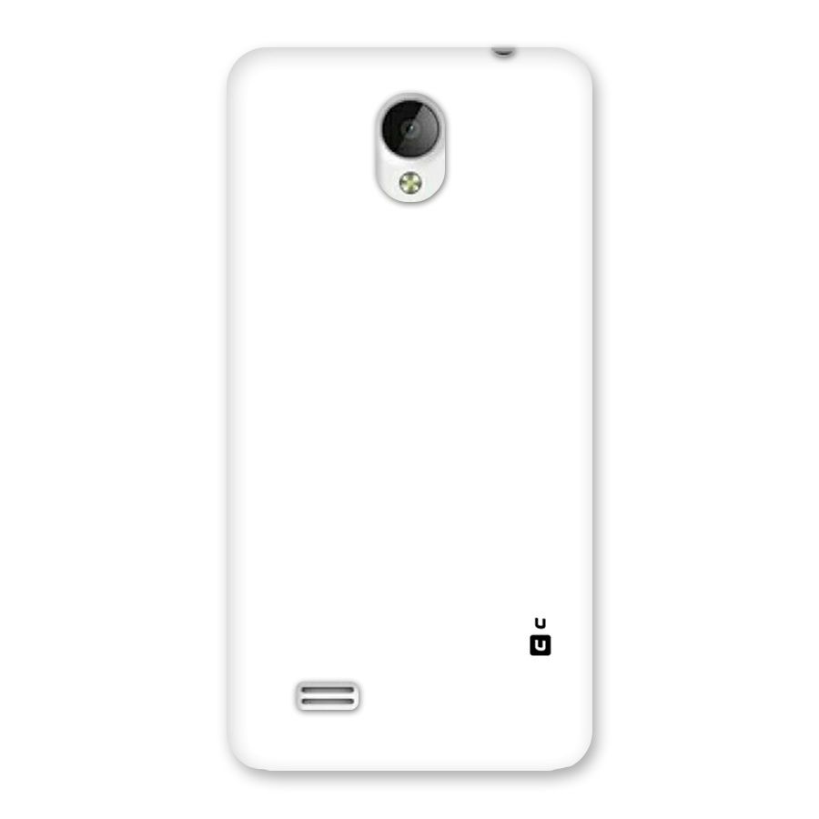 Plain White Back Case for Vivo Y21