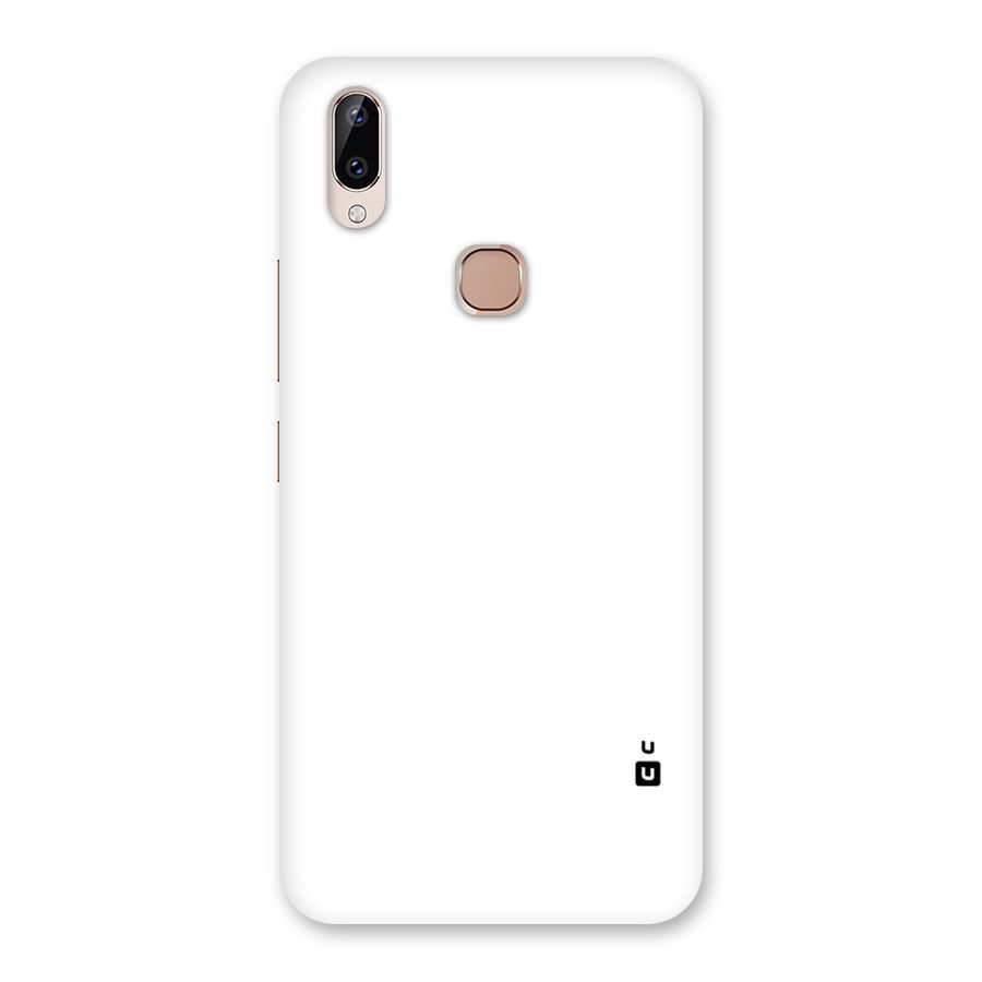 Plain White Back Case for Vivo Y83 Pro