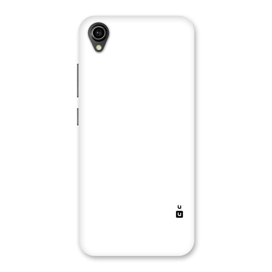Plain White Back Case for Vivo Y90