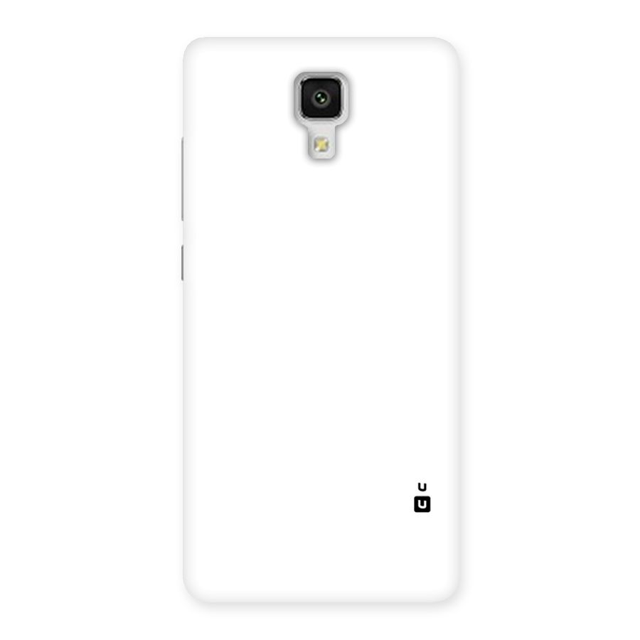 Plain White Back Case for Xiaomi Mi 4