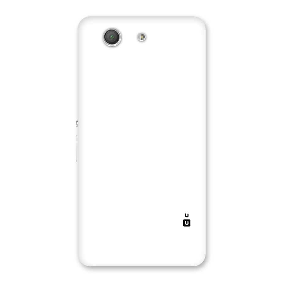 Plain White Back Case for Xperia Z3 Compact