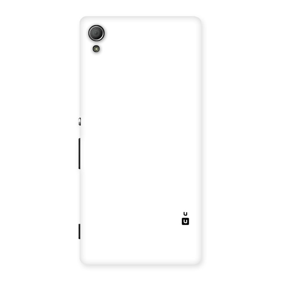 Plain White Back Case for Xperia Z3 Plus