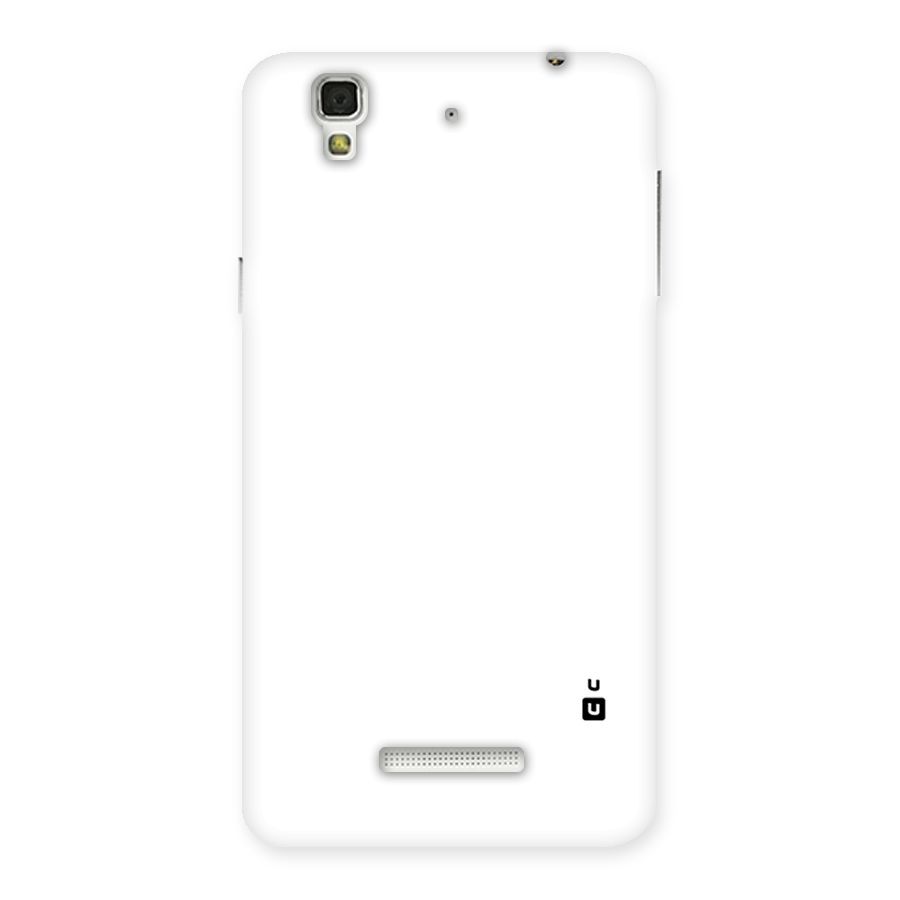 Plain White Back Case for Yu Yureka