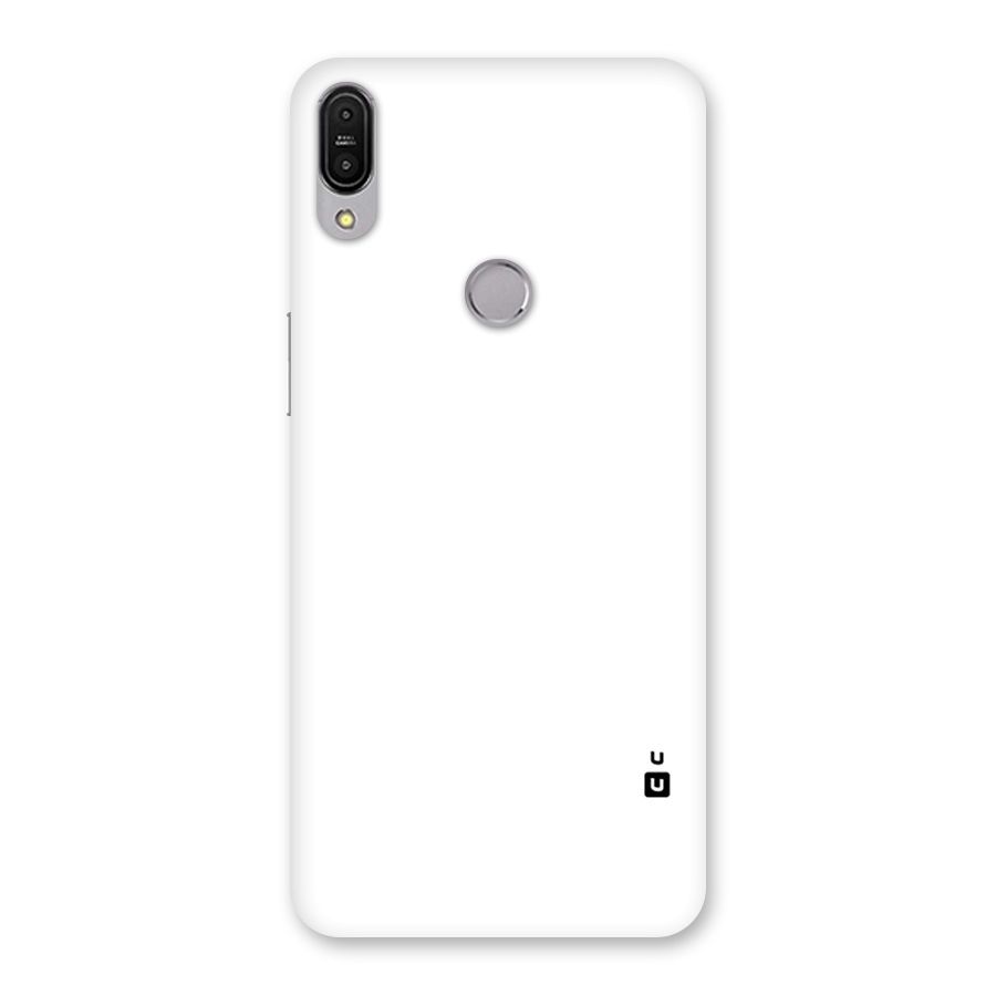 Plain White Back Case for Zenfone Max Pro M1