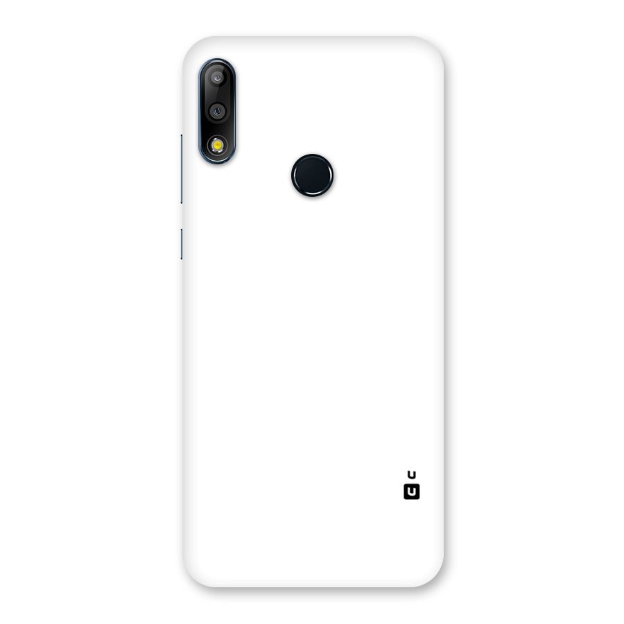 Plain White Back Case for Zenfone Max Pro M2