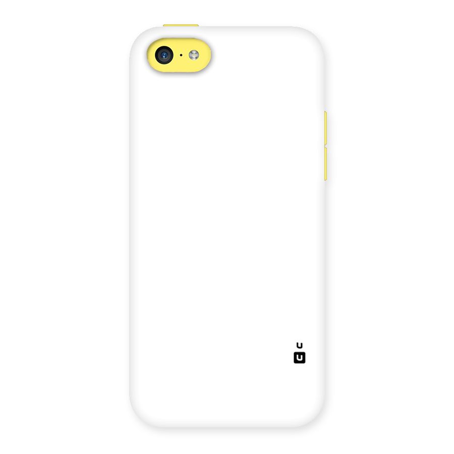 Plain White Back Case for iPhone 5C