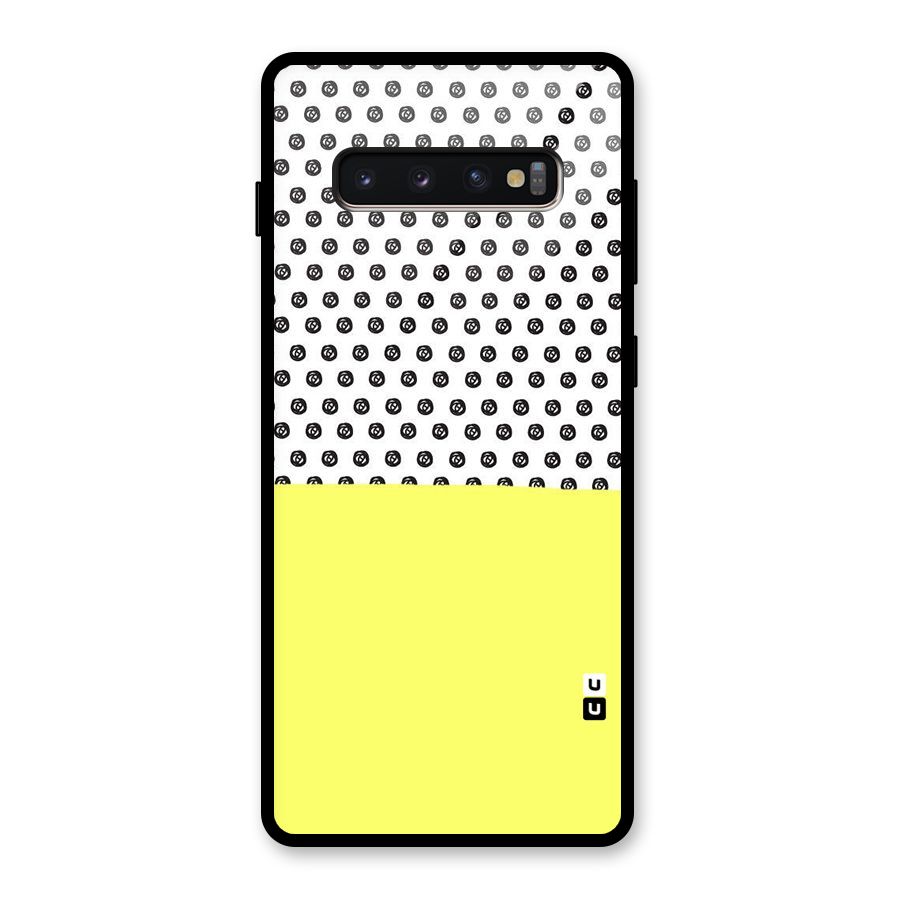 Plain and Pattern Glass Back Case for Galaxy S10 Plus
