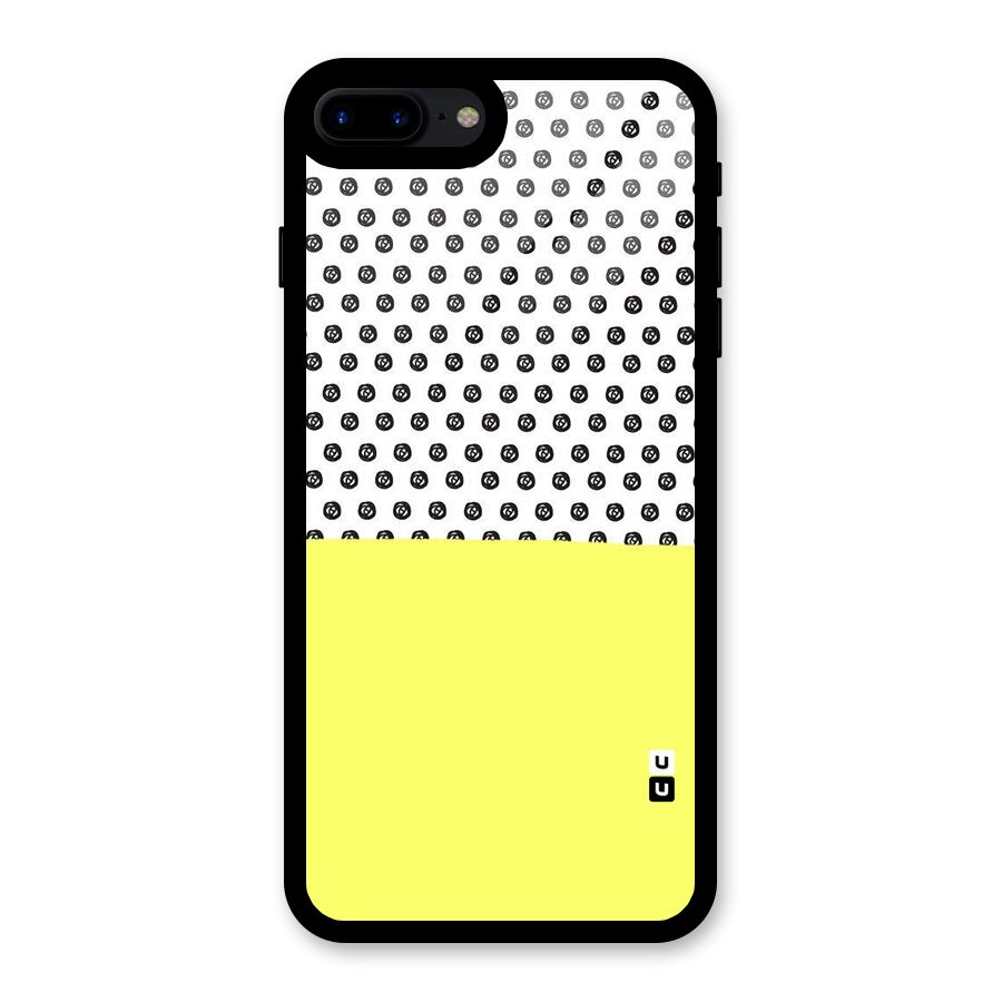 Plain and Pattern Glass Back Case for iPhone 8 Plus