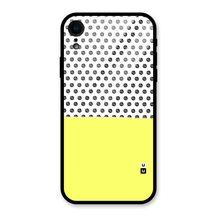 Plain and Pattern Glass Back Case for iPhone XR