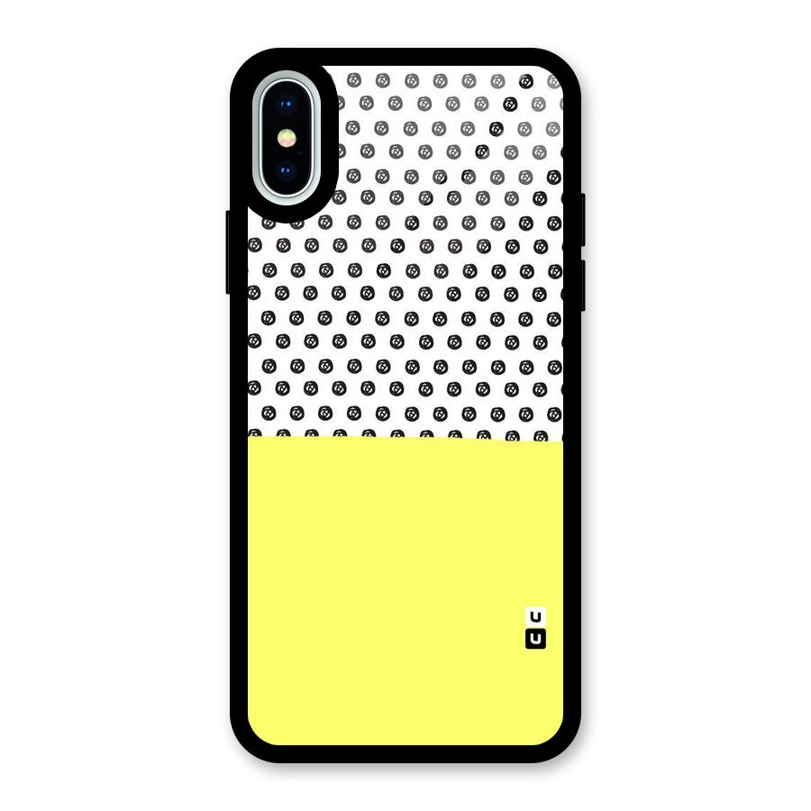 Plain and Pattern Glass Back Case for iPhone XS
