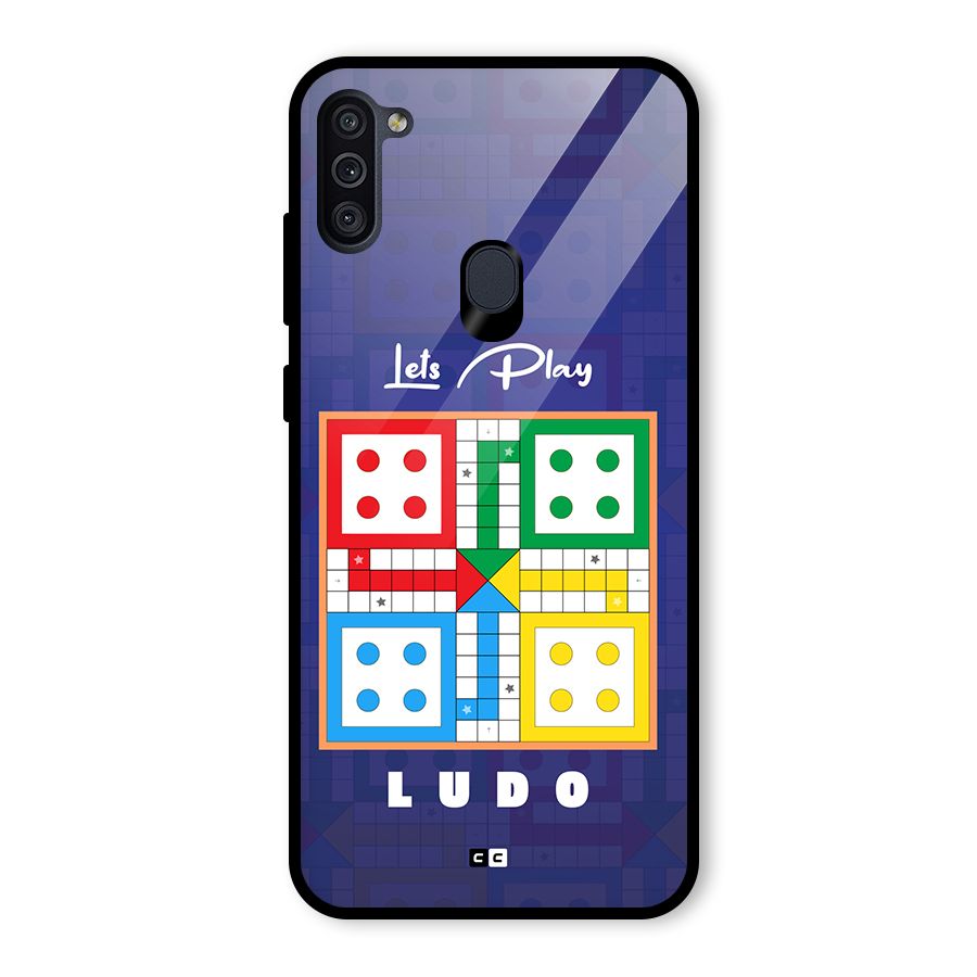 Play Life Glass Back Case for Galaxy M11