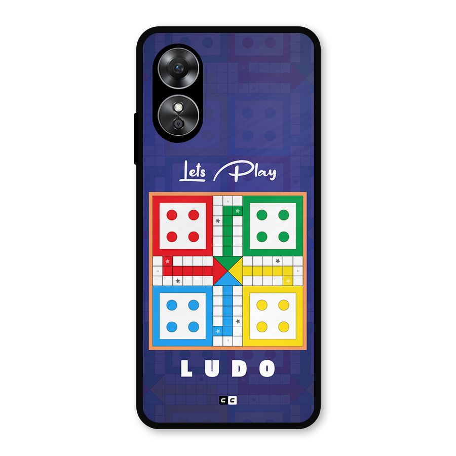 Play Life Metal Back Case for Oppo A17