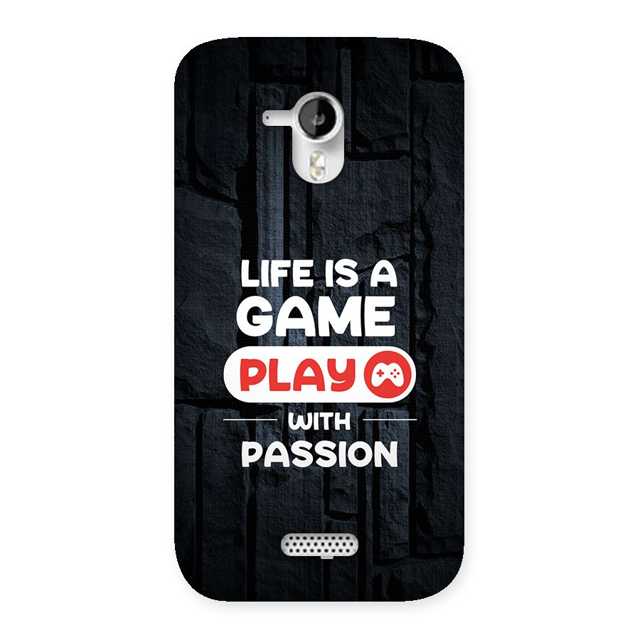 Play With Passion Back Case for Canvas HD A116